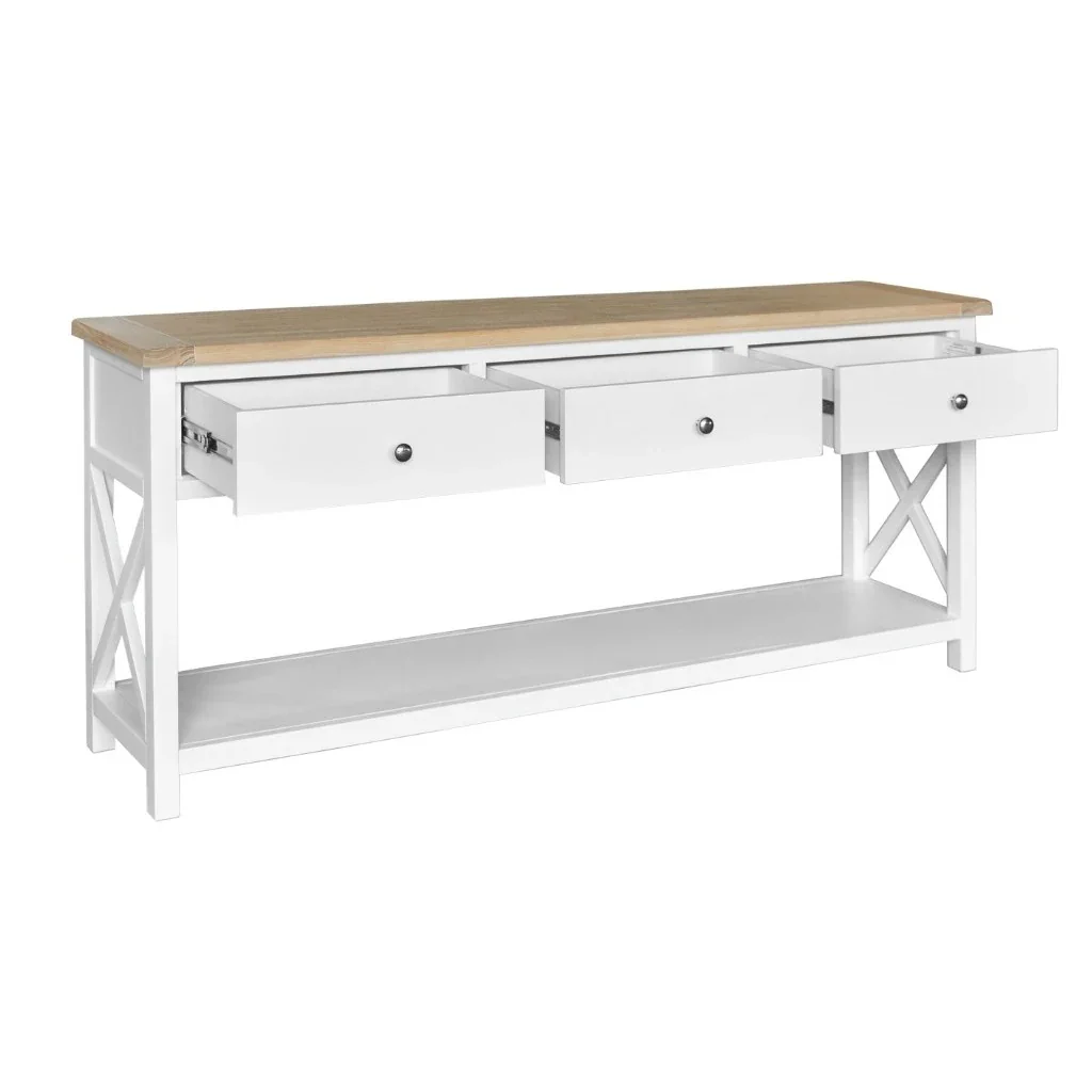 VI Shellwood Solid Timber 3 Drawer Console Table