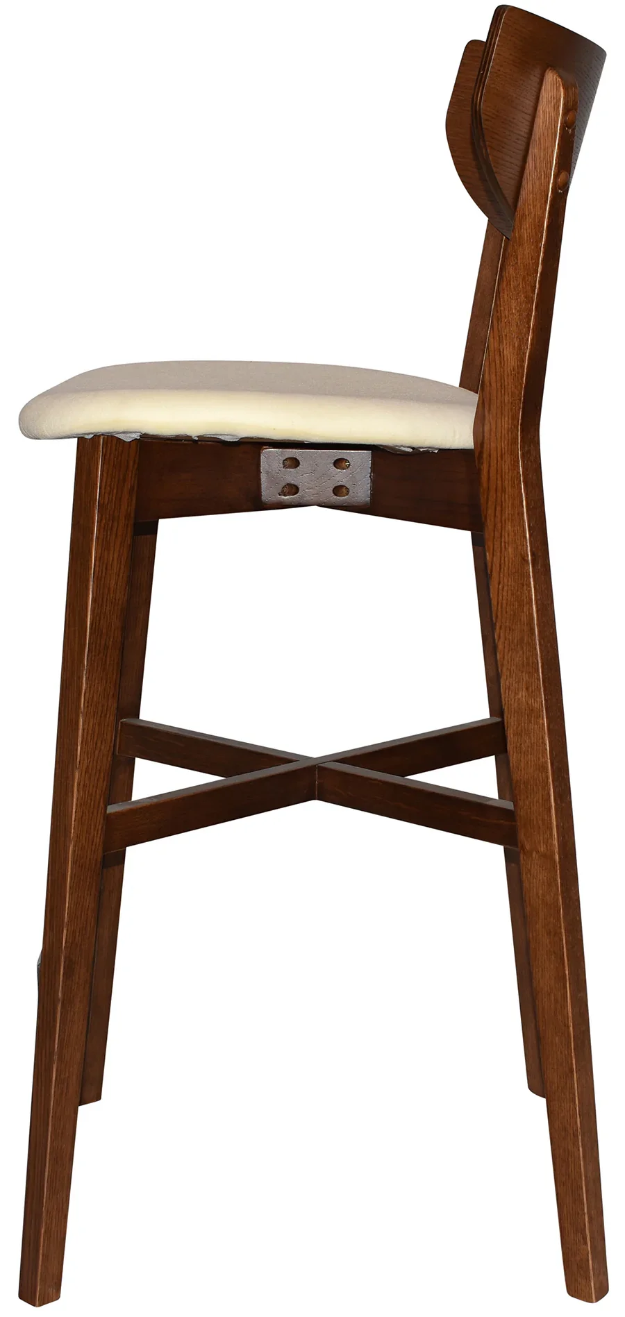 EZ Rialto Light Walnut Stained Solid Timber Framed Barstool