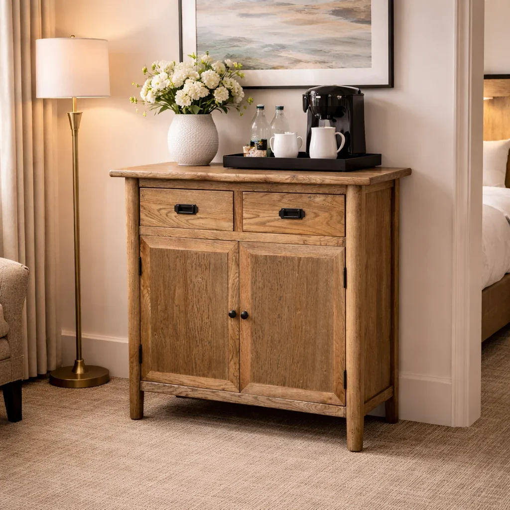 MF Tiffany Solid Timber 2 Drawer 2 Door Cabinet