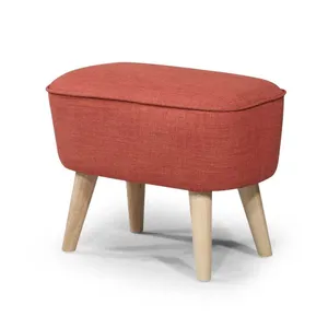 BT Georgia Fabric Upholstered Timber Foot Stool thumbnail 4