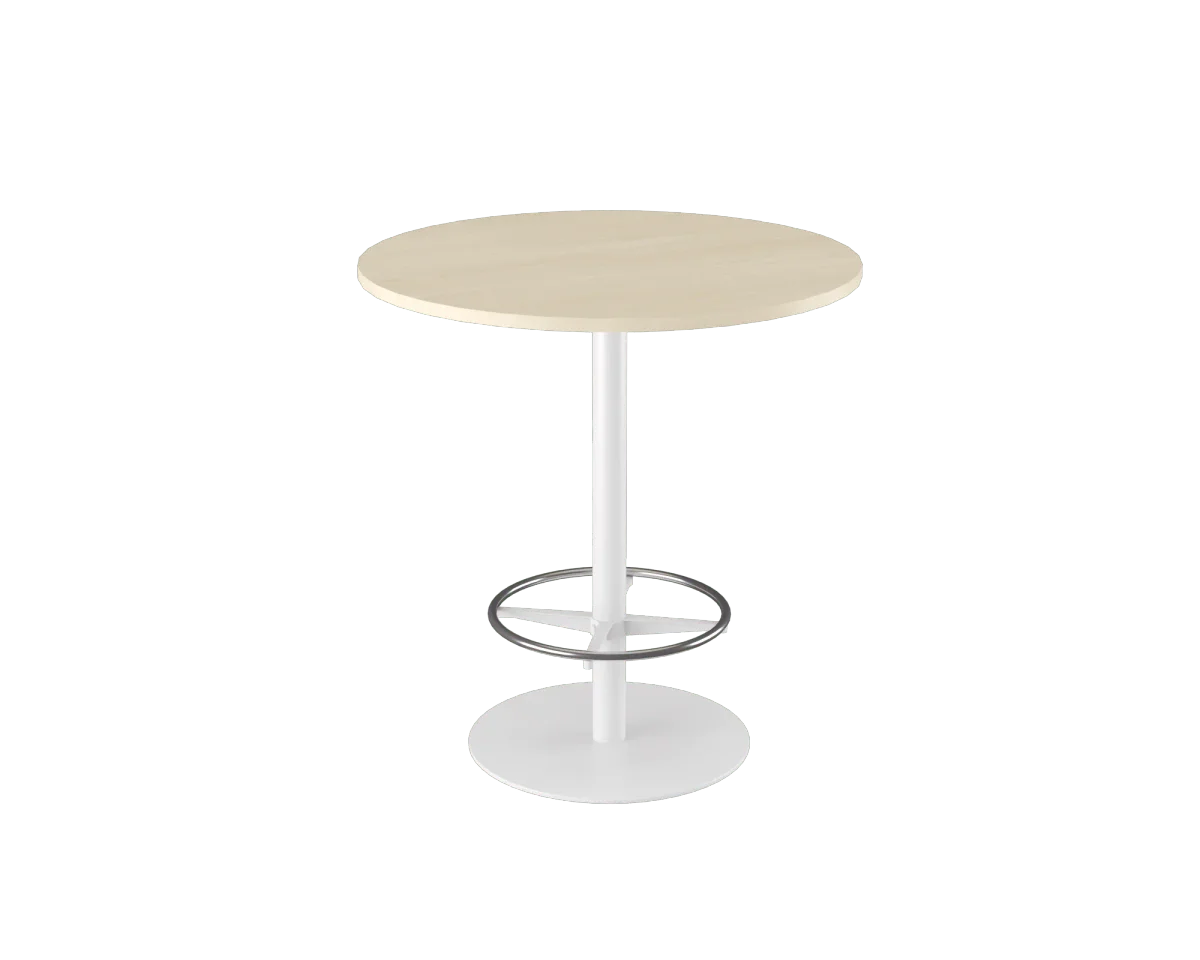 OL Metal Disc Base Round Bar Table