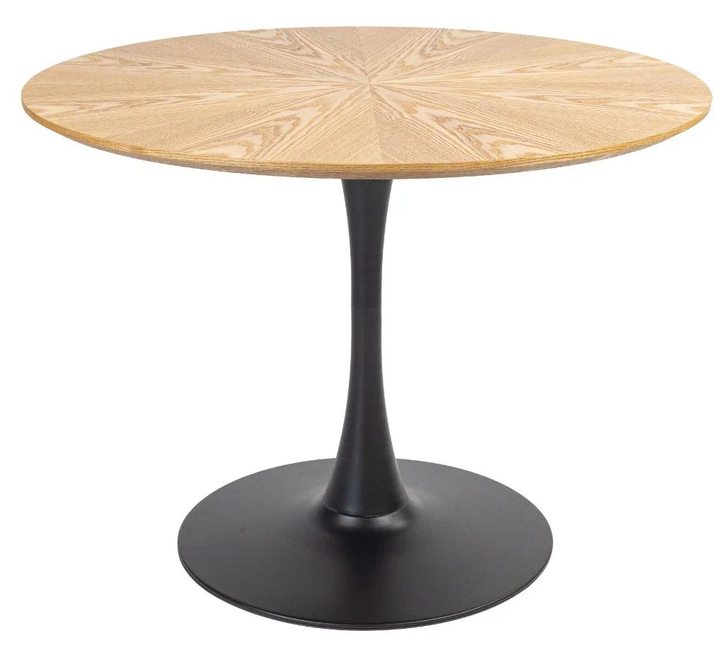 VI Spin Metal Pedastal Base Round Dining Table