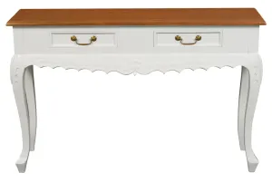 CT Seine Carved Solid Timber 2 Drawer Sofa Table thumbnail 19