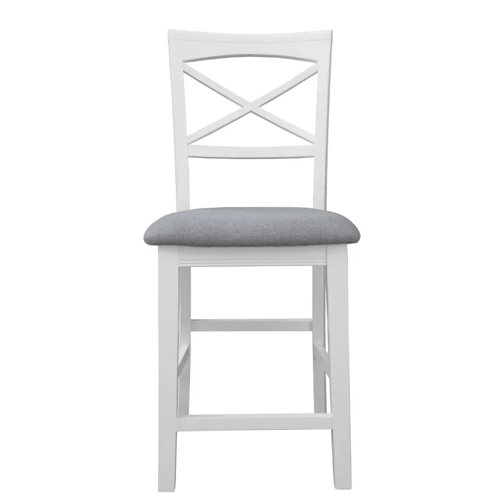 VI Hamilton Solid Timber Fabric Seat Bar Chair