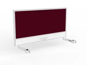 OL Studio Screen with Ducting for Agile Individual Desk – Breath Fabric with White Frame thumbnail 20