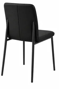 MD Sevres Genuine Leather Metal Leg Dining Chair thumbnail 5