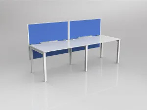 OL Axis 2 User Single Sided Workstation with Hung Screen - Breathe Fabric thumbnail 2