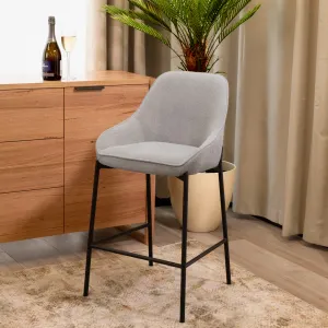 VI Titan Fabric Upholstered Metal Leg Bar Chair thumbnail 5