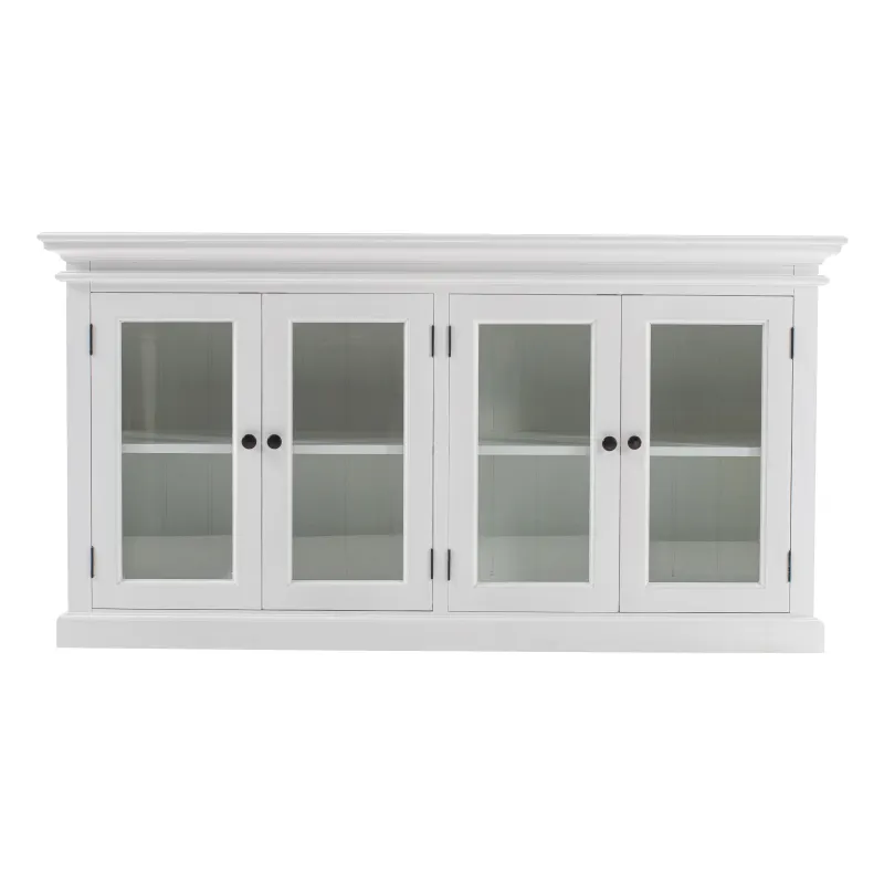 NS Halifax Solid Timber Display Buffet with 4 Glass Doors