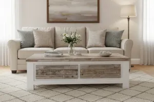 VI Homestead Solid Timber Coffee Table with 2 Drawers thumbnail 3