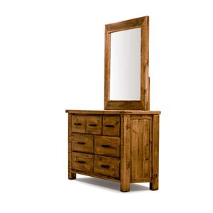 VI Outback Solid Timber 3 Over 4 Drawer Dresser with Mirror thumbnail 3
