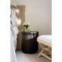 CR Kraton Round Bedside 1 Door Mahogany