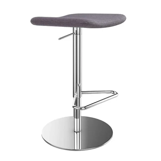 ST Lift Upholstered Seat Pedestal Base Adjustable Hospitality Stool