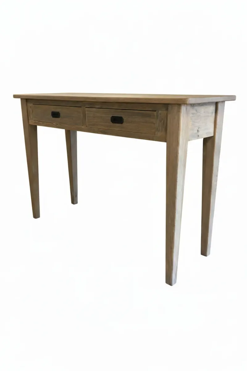 MF Hampton Solid Timber 2 Drawer Hall Table