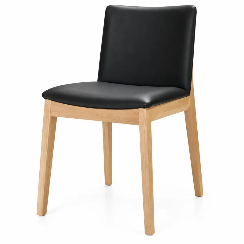 MD Bond Dining Chair - Black Leather
