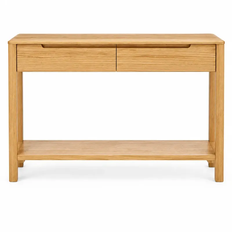 MD Laura Solid Timber 2 Drawer Hall Table