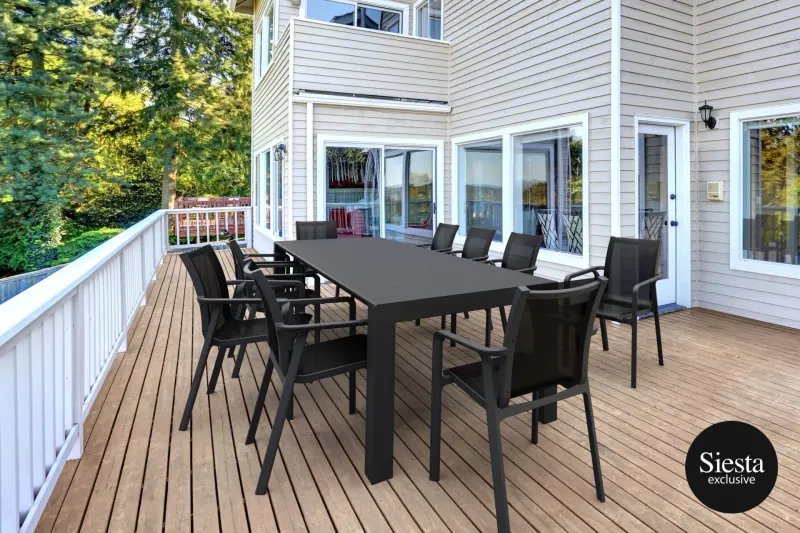 FL 11 Piece Outdoor Lounge Setting with Vegas Extendable Table