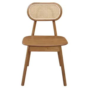 CT Kelly Solid Timber Rattan Back Dining Chair thumbnail 2