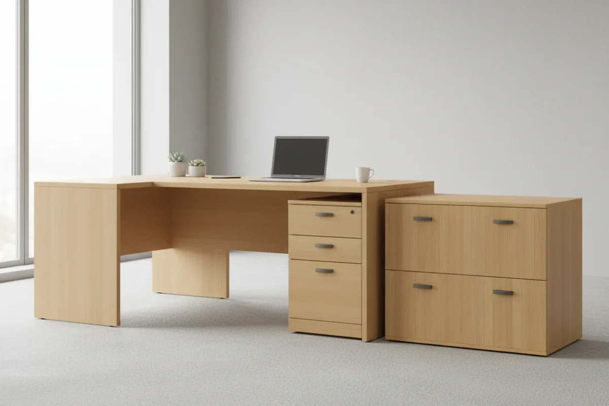 DD Lateral Filing Cabinet with 2 Double Width Drawers