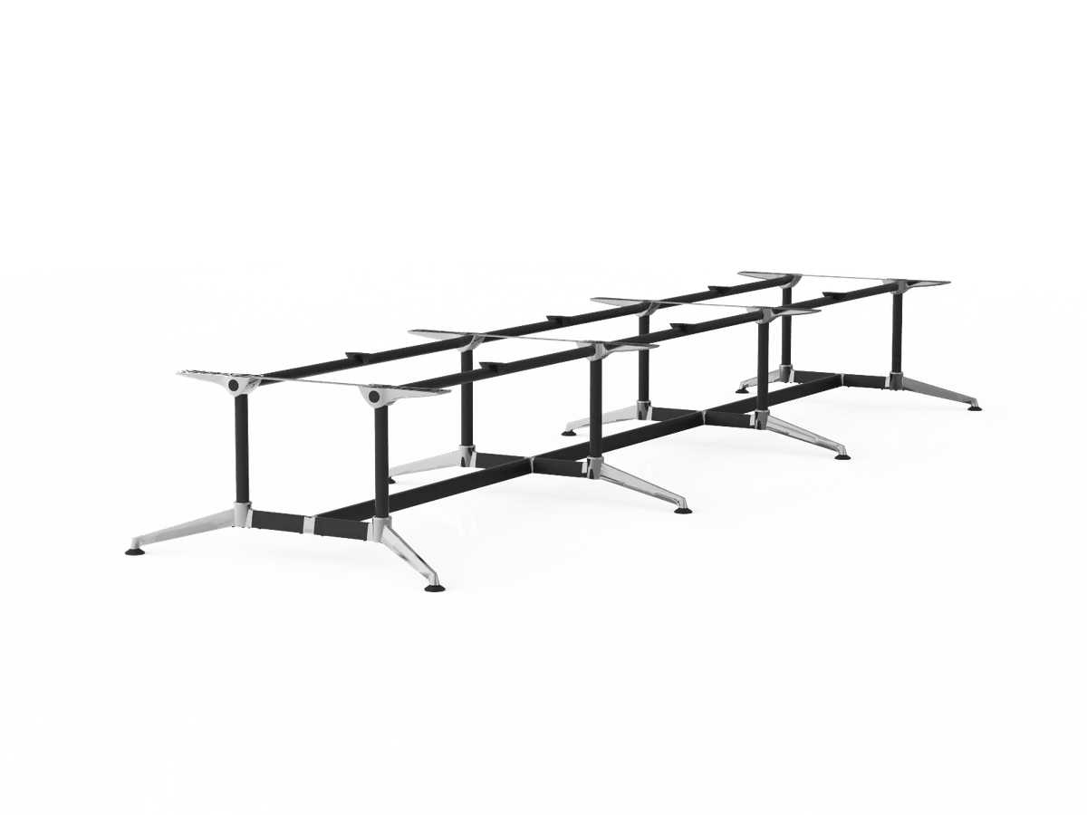 OL Modulus Twin Post Triple Span Meeting Table Frame