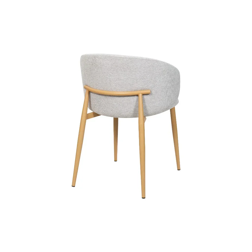 VI Saturn Fabric Upholstered Metal Leg Dining Chair