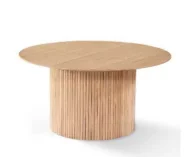 BT Miami Round Coffee Table Timber Pleated Base