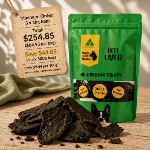 Beef Liver Dog Treats – 3kg Bulk Pack thumbnail 4