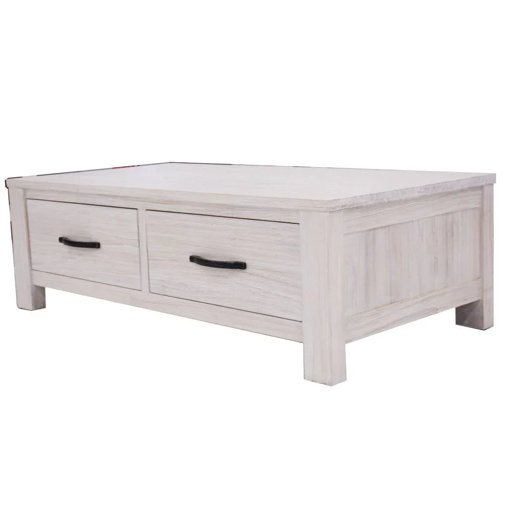 VI Florida Mountain Ash Timber 2 Drawer Coffee Table