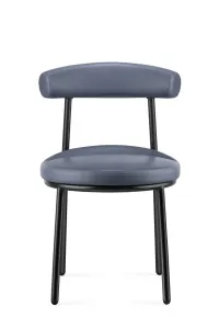 RL Nyx PU Leather Upholstered Black Metal Base Breakout Chair thumbnail 3