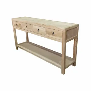 MF Chinese Antique Reproduction 4-Drawer Hall Table with Shelf thumbnail 4