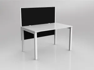 OL Axis 1 Person Workstation with Hung Screen - Splice Fabric thumbnail 2