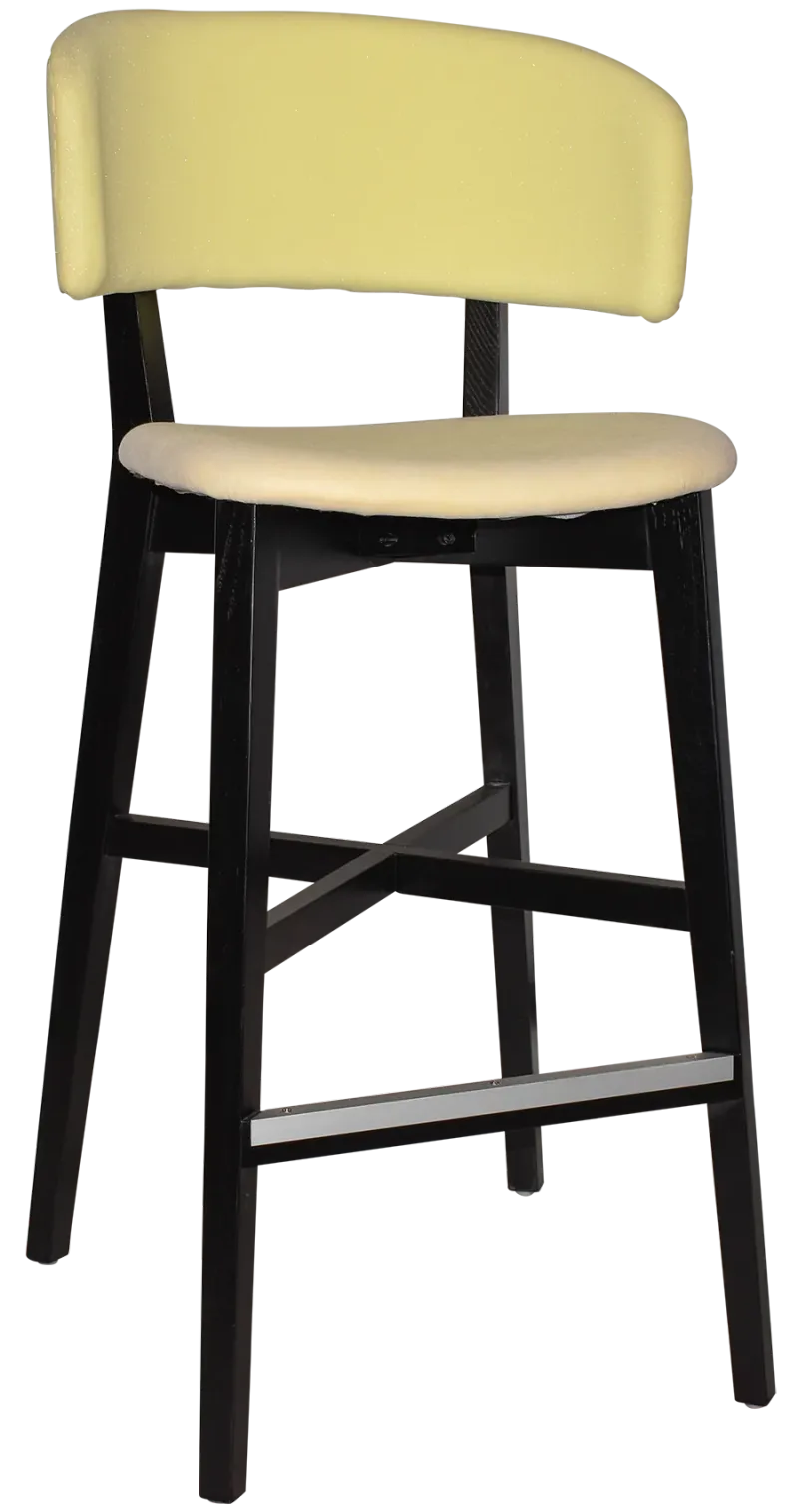 EZ STOOL TORINO BLACK - UNUPHOLSTERED (BACK & SEAT)