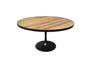MF Mason Timber Top Metal Base Round Dining Table thumbnail 1