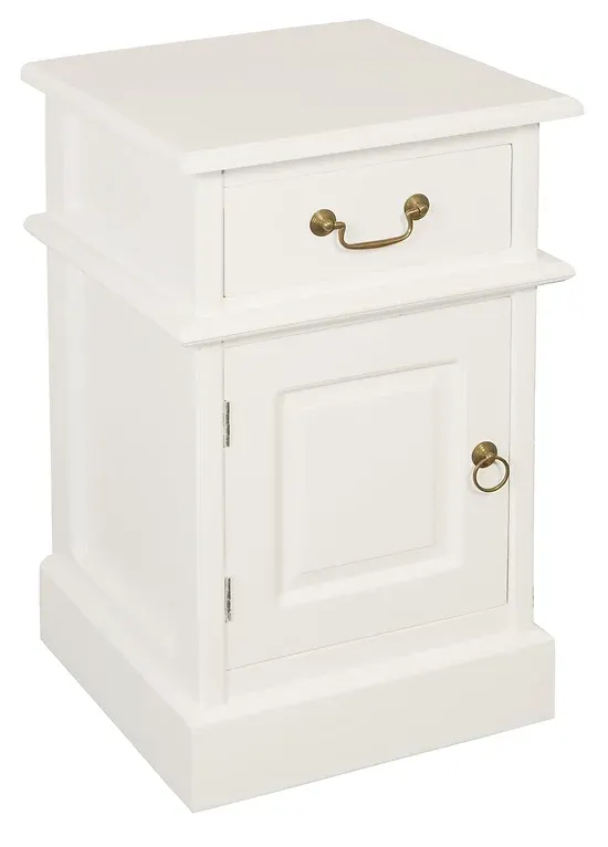 CT Tasmania Solid Timber 1 Door 1 Drawer Bedside Table