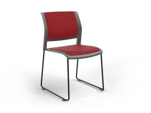 OL Game Fabric Upholstered Hospitality Stacking Chair - Charcoal Shell thumbnail 16