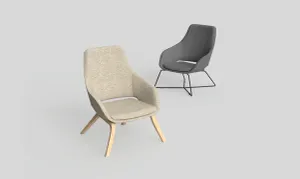 OL Elaro Fabric Upholstered Breakout Armchair thumbnail 9