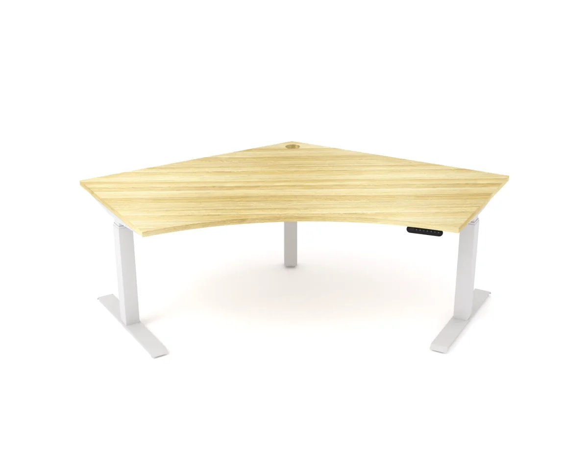 OL AgileMotion+ Electric Height Adjustable 120° Corner Desk