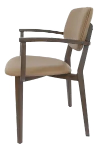 FL Atlanta Vinyl Upholstered Hospitality Stackable Dining Armchair - Large thumbnail 5
