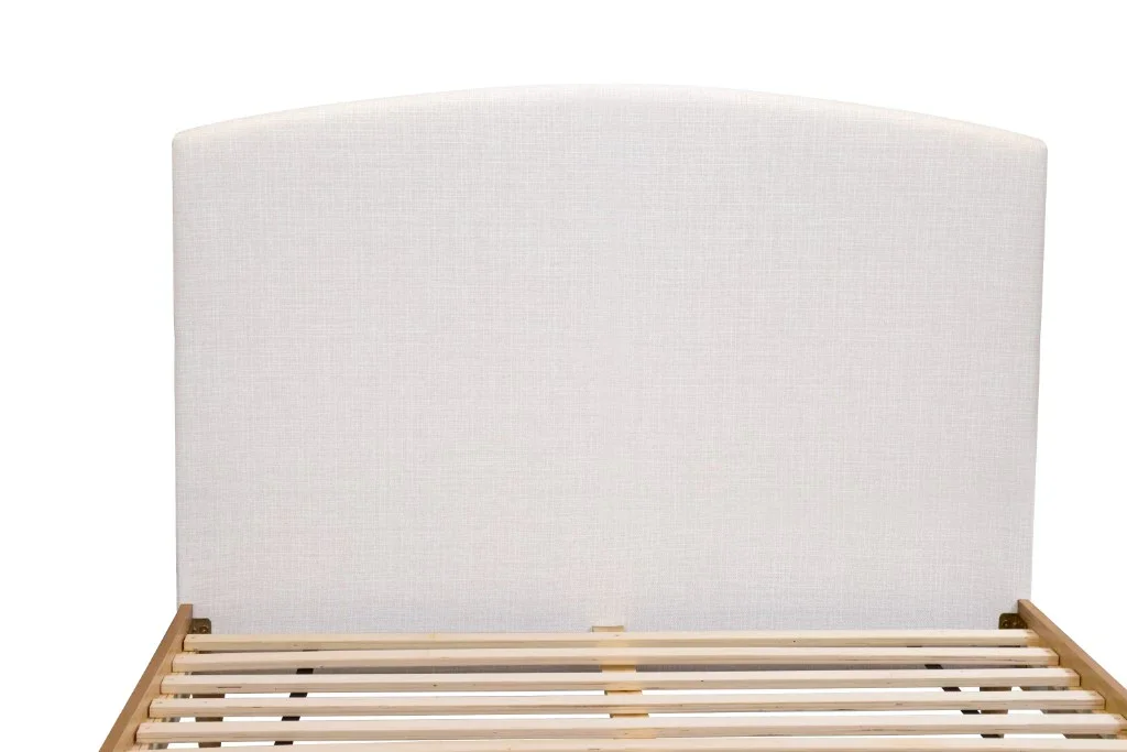 VI Tilda Fabric Upholstered Timber Leg Bed