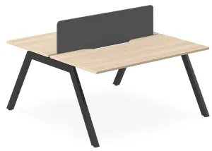 DD Vista Double Sided Workstation For 2 Person with Optic Screen thumbnail 1
