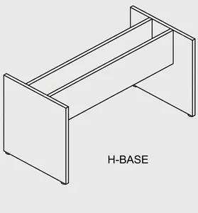 DD CC Plus H Shape Boardroom Table Base thumbnail 3