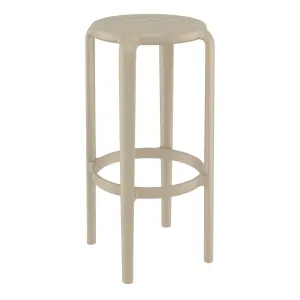 FL Tom Hospitality Outdoor Stackable Bar Stool thumbnail 11