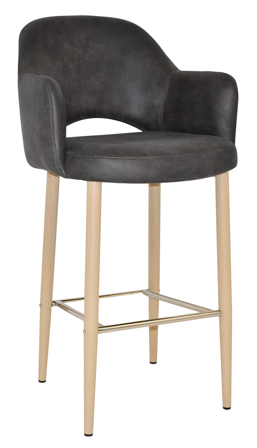 EZ STOOL ALBURY ARM 750 METAL BIRCH