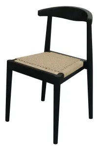 CT Arden Solid Oak Timber Dining Chair with Loom Seat thumbnail 1