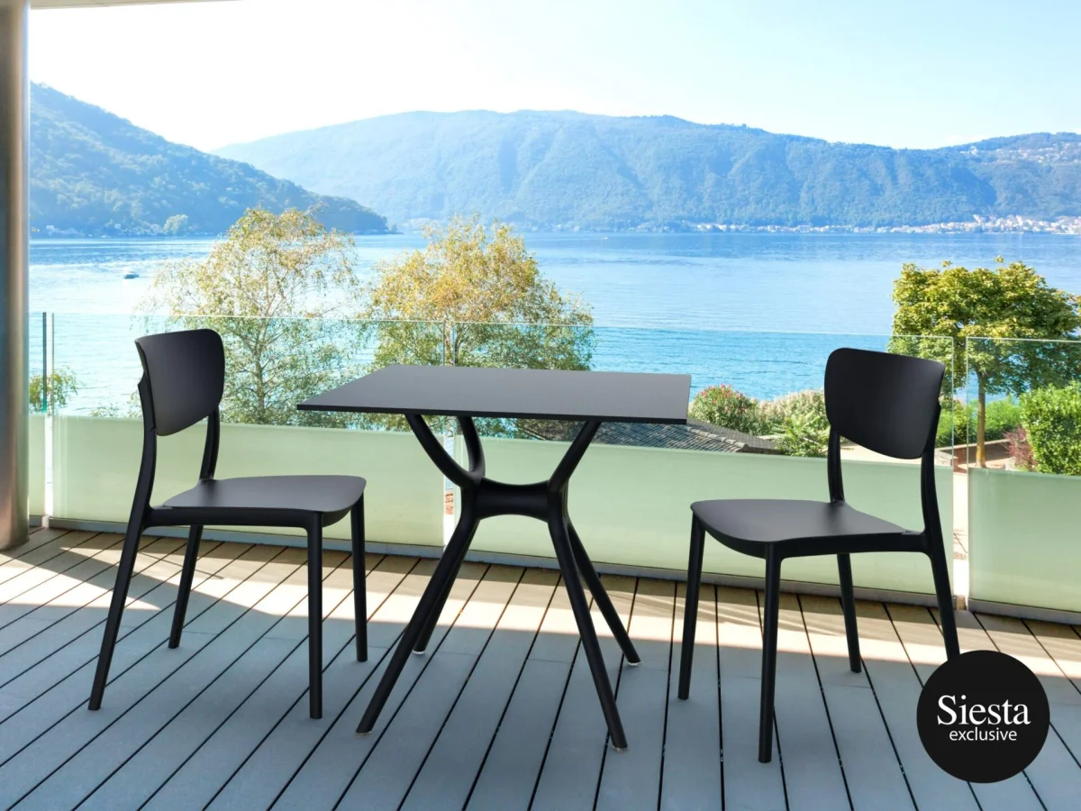 FL Monna 3 Piece Balcony Dining Table Setting