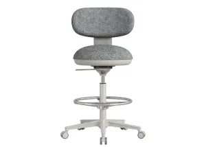 DD Bubble Fabric Upholstered Drafting Chair thumbnail 3