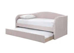 BT Charlotte Velvet Upholstered Single Day Bed with Trundle thumbnail 5