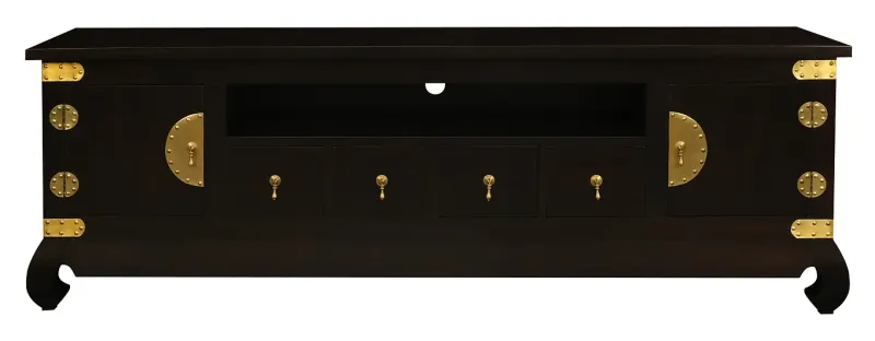 CT Dynasty Solid Timber 2 Door 4 DVD Drawer Entertainment Unit