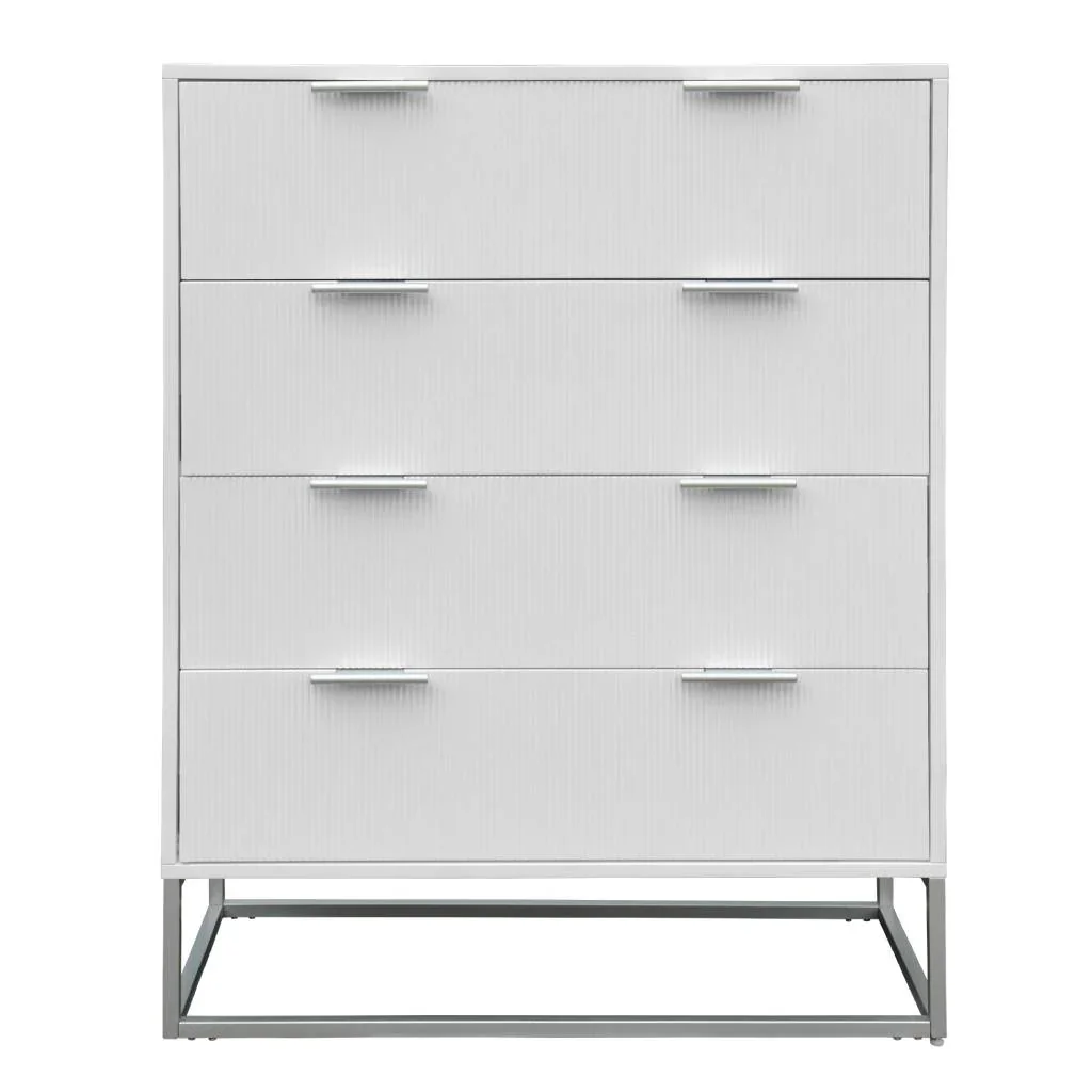 VI Arlington Solid Timber 4 Drawer Tallboy