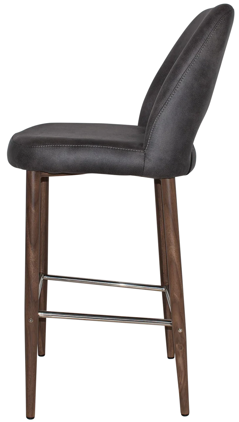 EZ STOOL ALBURY SIDE 750 METAL LIGHT WALNUT